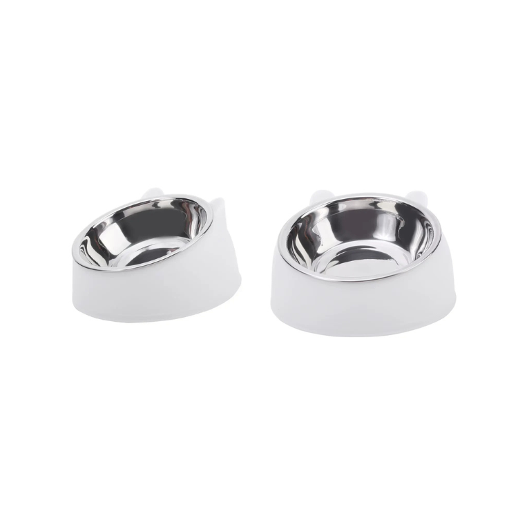Lutad - Inclined Stainless Steel Pet Feeding Bowl