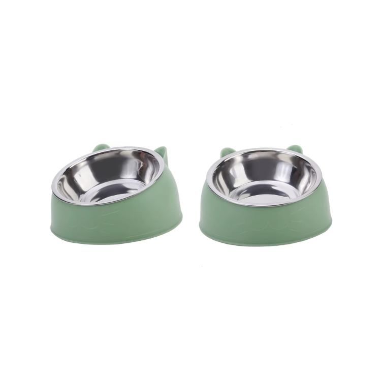 Lutad - Inclined Stainless Steel Pet Feeding Bowl