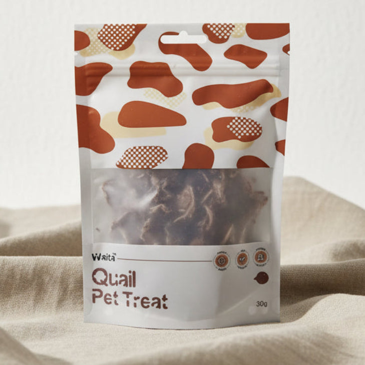Freeze Dried Quail 30G Premium Pet Treats Cat Dog High Protein Nutrient Dense Skin Coat Rich Vitamins Minerals