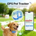 GPS Pet Tracker Plan Required 4G Built-In SIM with Real-Time Tracking, Wifi Home Positioning, IP67 Waterproof for Dogs & Cats