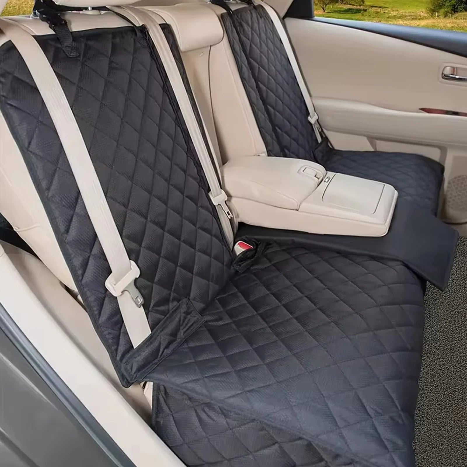 Dog Car Seat Cover Non-Slip Car Seat Protector Waterproof Car Rear Back Seat Cover Non Stick Fur Pet Dog Protector Mat for Pet