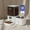 2-In-1 Smart Cat Feeder 6L Dry Feeder & 2.5L Cat Water Fountain W/ App Control Timed Feeding for Small Dogs Food Dispenser