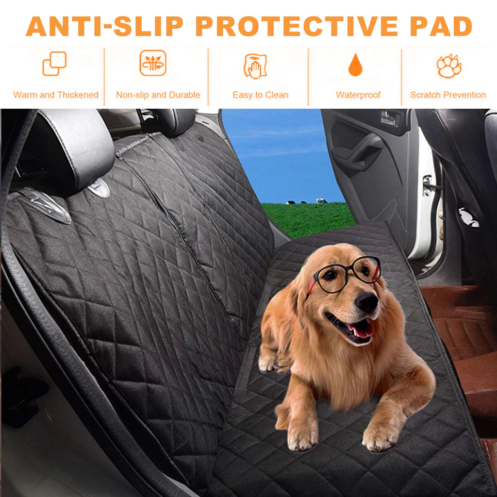 Dog Car Seat Cover Non-Slip Car Seat Protector Waterproof Car Rear Back Seat Cover Non Stick Fur Pet Dog Protector Mat for Pet