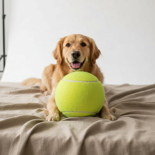 9.5 Inches Dog Tennis Ball Giant Pet Toy Tennis Ball Dog Chew Toy Signature Mega Jumbo Kids Toy Ball for Pet Supplies