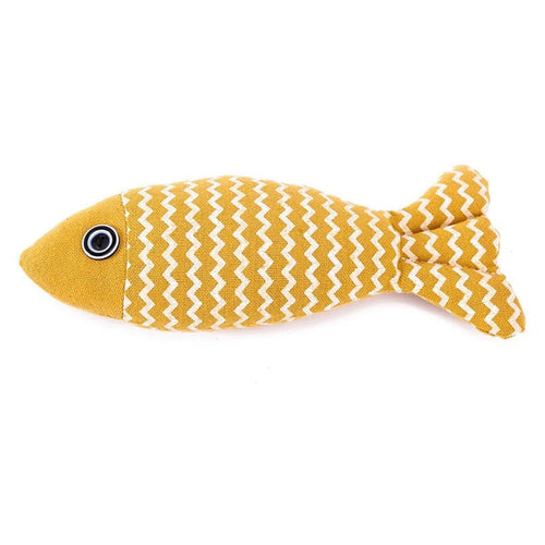 Cat Toy Self High Boredom Resistant Bite Clean Teeth Linen Fish Grinding Teeth Fun Cat Toy Cat Simulation Fish Toy Pet Supplies