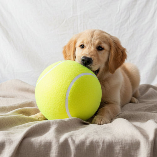 9.5 Inches Dog Tennis Ball Giant Pet Toy Tennis Ball Dog Chew Toy Signature Mega Jumbo Kids Toy Ball for Pet Supplies